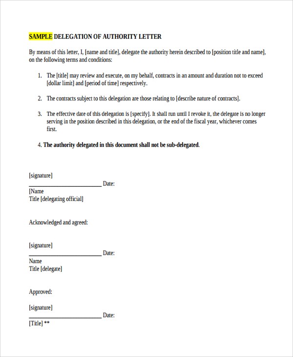delegation email sample