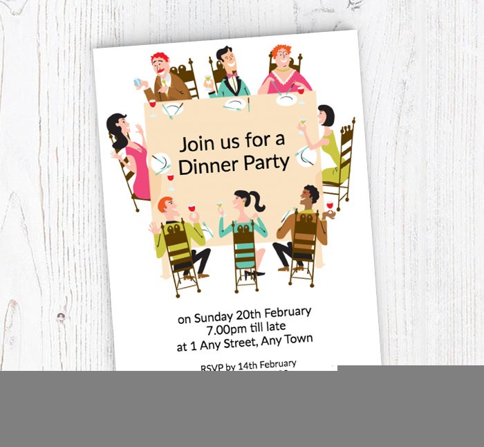 dinner invitation to friends