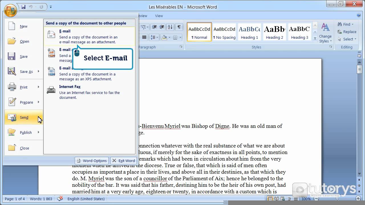 documents sending mail