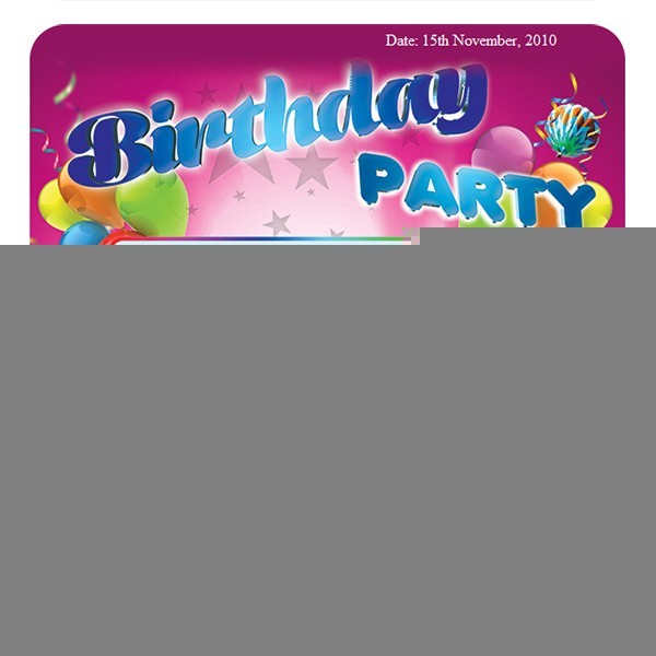 email birthday party