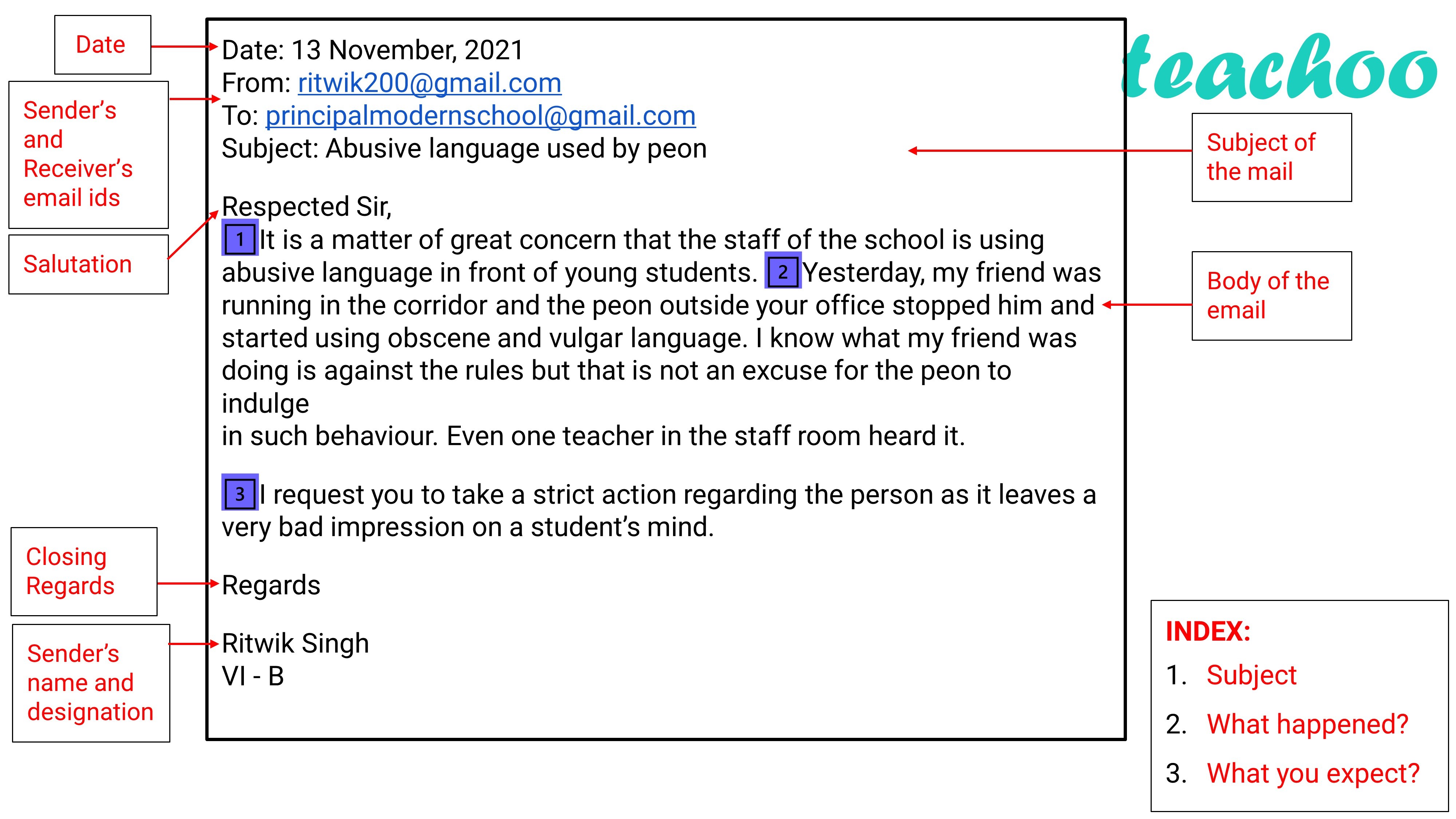 email format for students