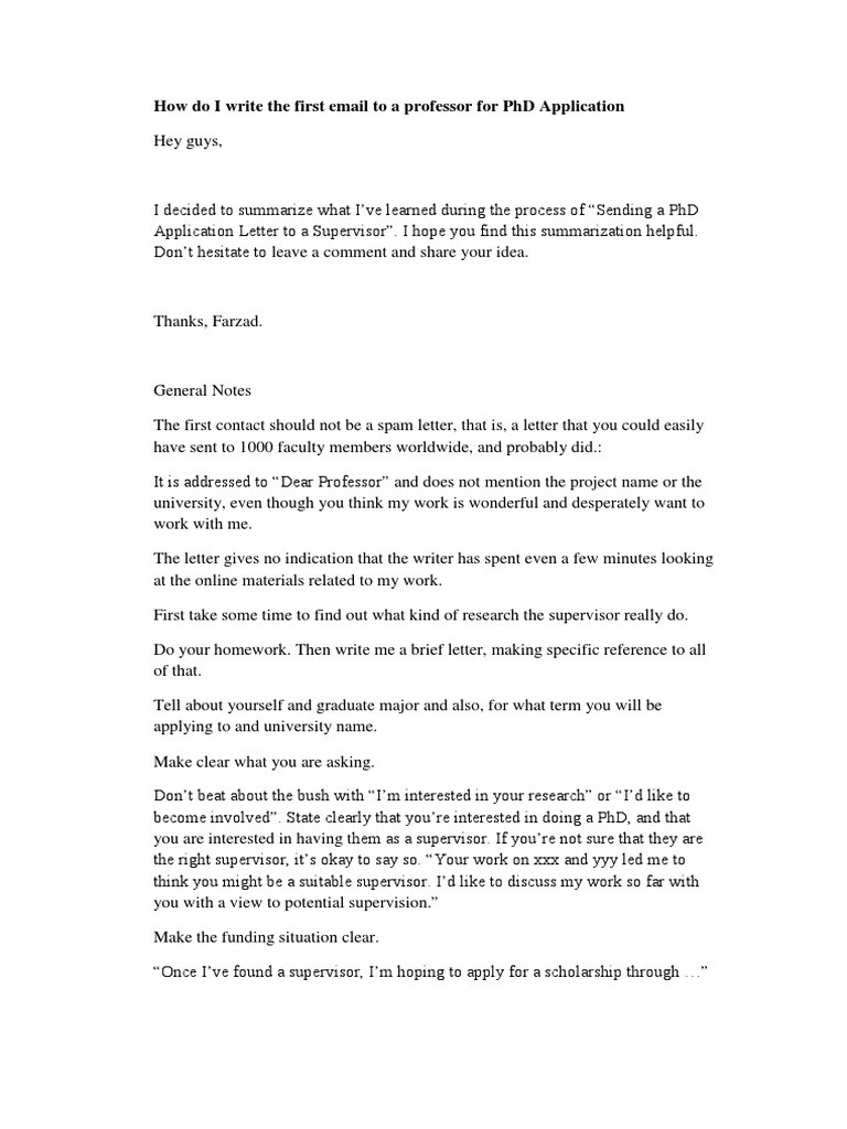 email sample for phd position