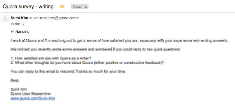 email template for asking questions