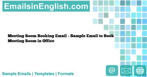email to book meeting room