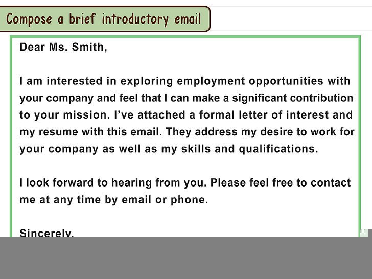 email to express interest in an internal job