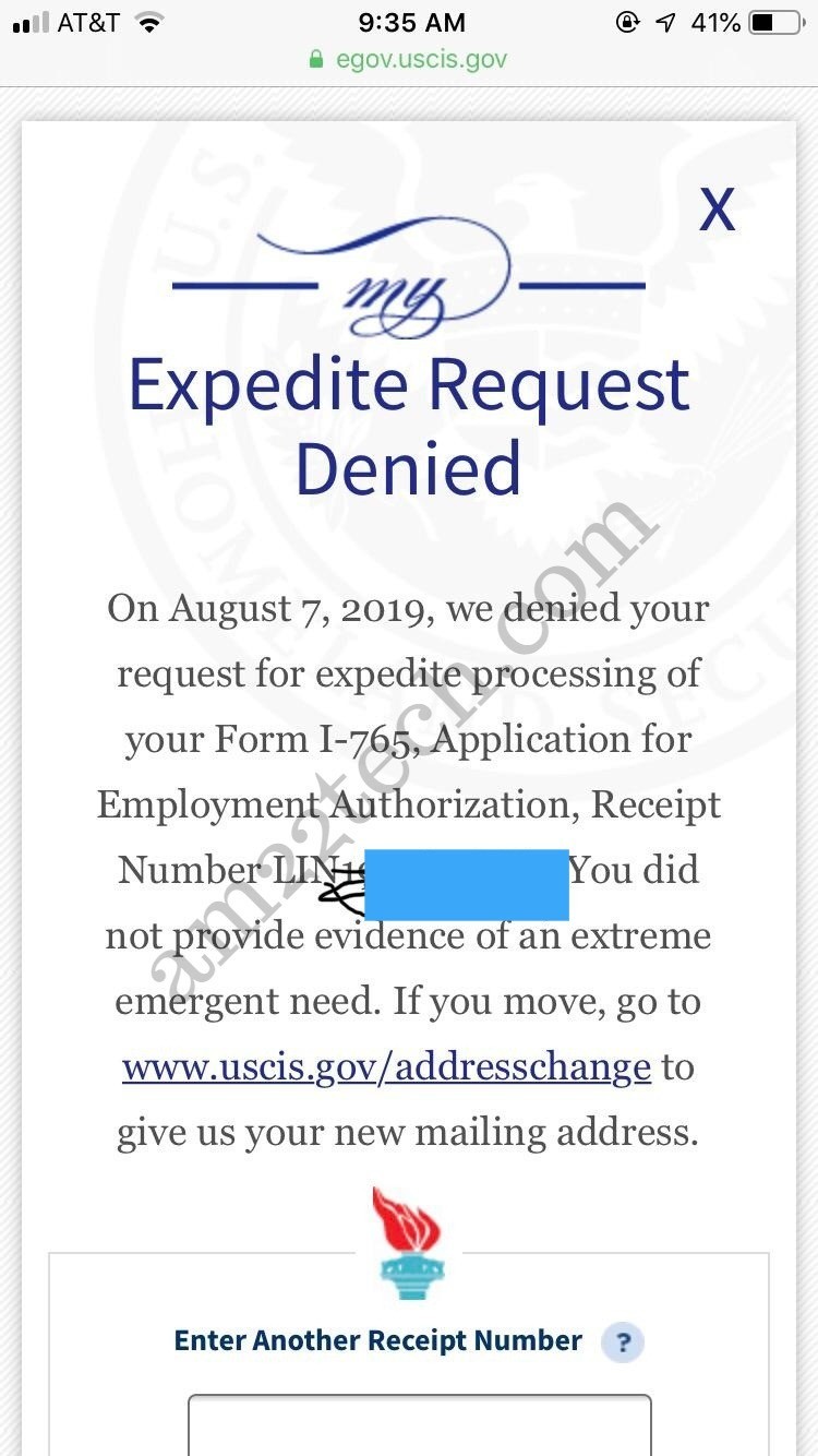 example of expedite letter