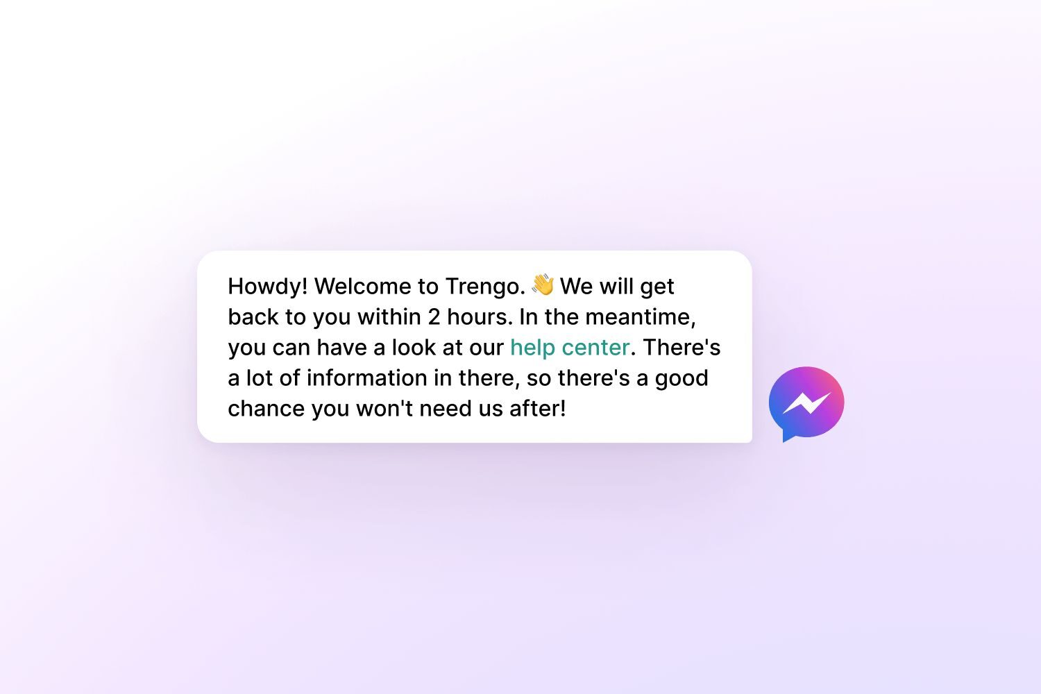facebook welcome message examples