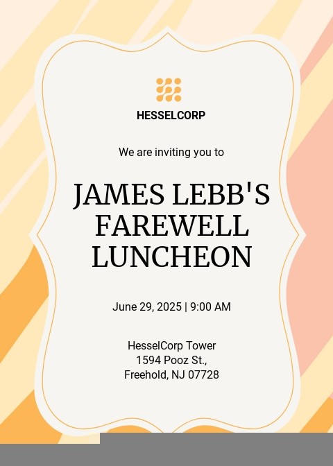 farewell lunch invitation email to colleagues