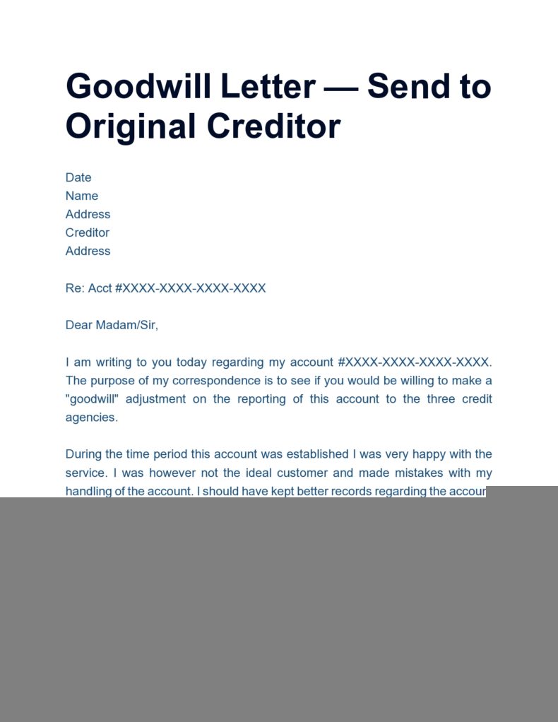 goodwill message sample