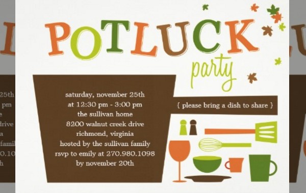 office potluck invitation message