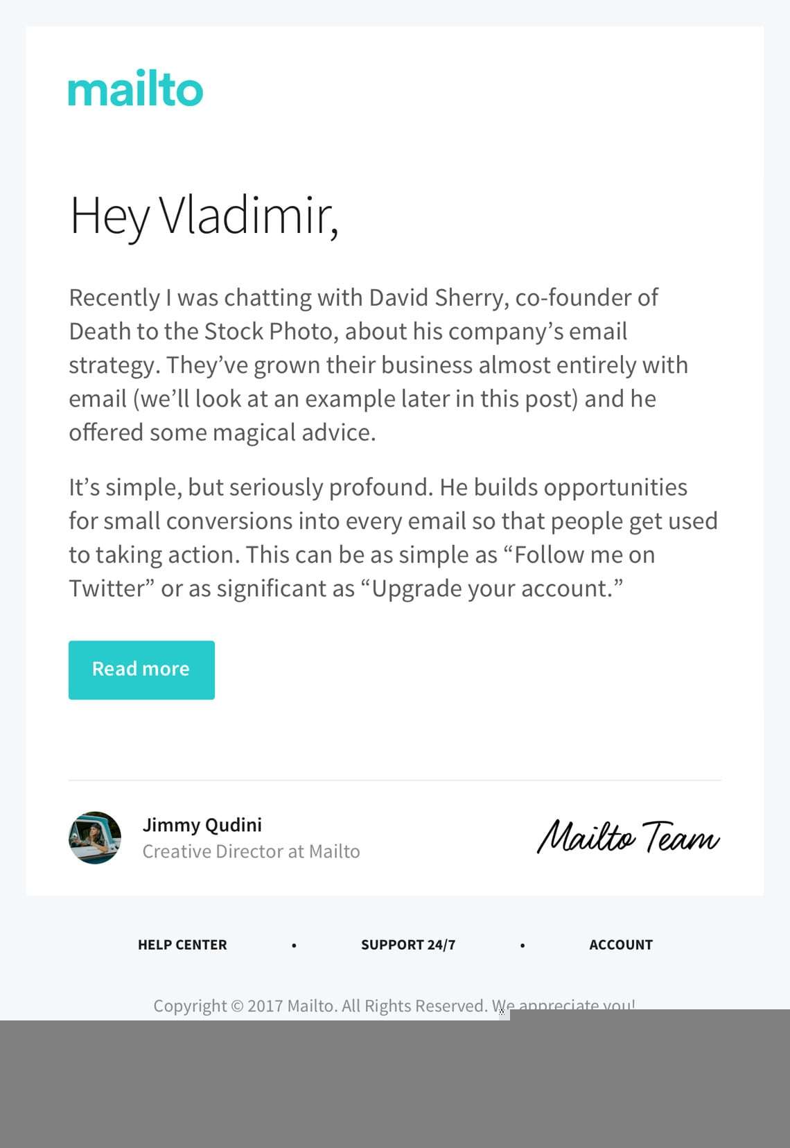 personal email templates