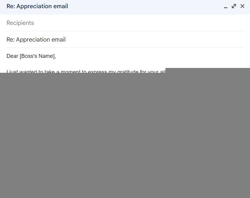 response to boss appreciation email
