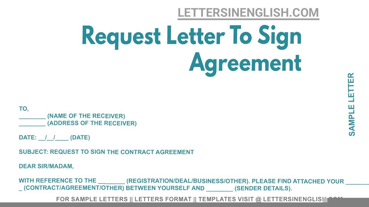 sample email sending signed contract