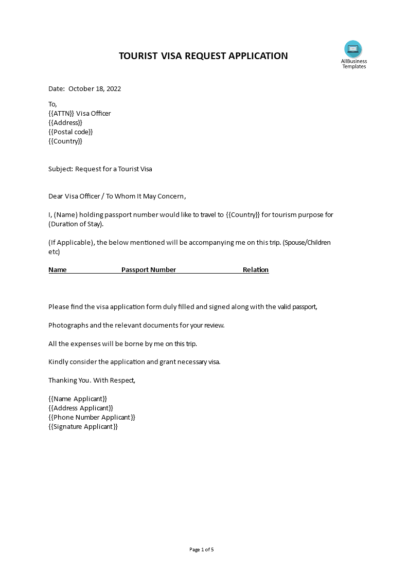 visa appointment request email